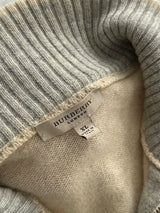 Burberry Merino Wool Knit 1/4 Zip Jumper (L)