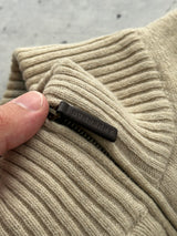 Burberry Merino Wool Knit 1/4 Zip Jumper (L)