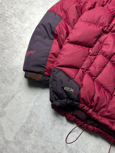 00's Mont Bell 800 down fill hooded puffer jacket (S)
