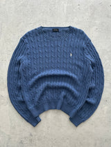 Ralph Lauren Crewneck Cable Knit Jumper (L)