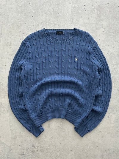 Ralph Lauren Crewneck Cable Knit Jumper (L)