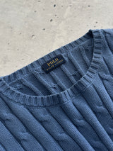 Ralph Lauren Crewneck Cable Knit Jumper (L)