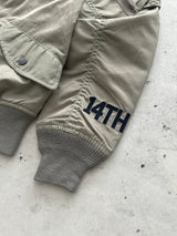 Avirex MA-1 Embroidered Patch Zip Up Bomber Jacket (Women's S)