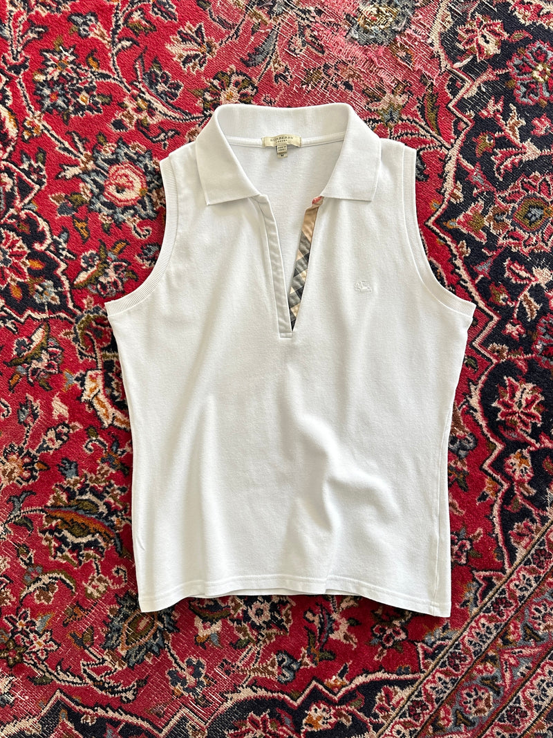 Burberry Nova Check Polo Shirt (Women's M)