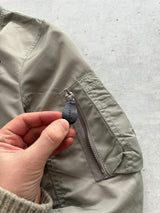 Avirex MA-1 Embroidered Patch Zip Up Bomber Jacket (Women's S)