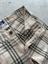 Burberry Blue Label Nova Check Low Rise Flare Pants (Women's UK 4)