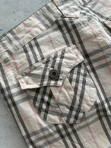 Burberry Blue Label Nova Check Low Rise Flare Pants (Women's UK 4)