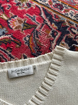 Vintage YSL V Neck Knit Jumper (S)