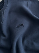 Stussy Embroidered Script Heavyweight Crewneck Sweatshirt (L)