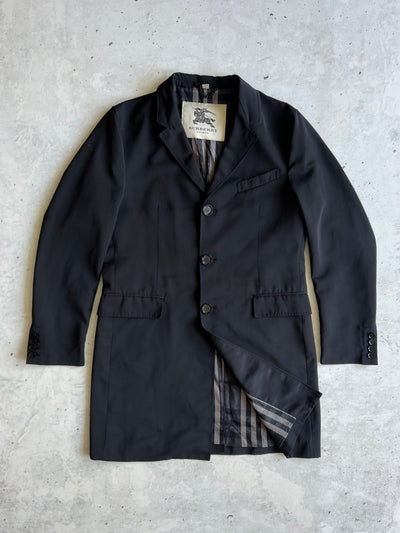 Burberry Nova Check nylon Mac / Trench Coat (L)