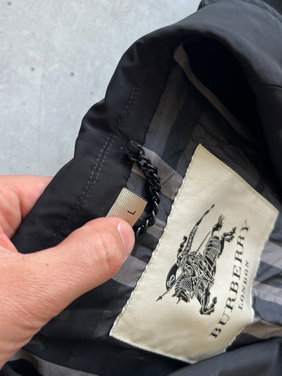 Burberry Nova Check nylon Mac / Trench Coat (L)