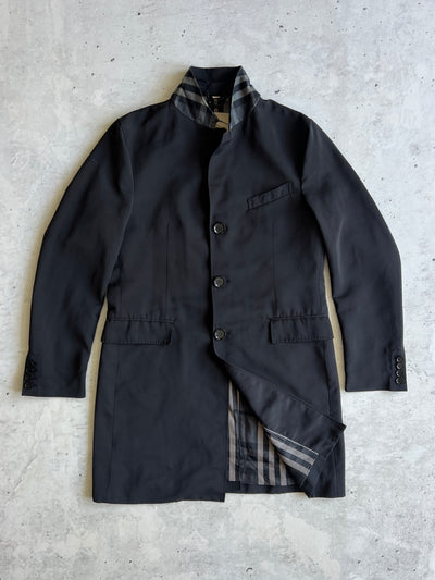 Burberry Nova Check nylon Mac / Trench Coat (L)