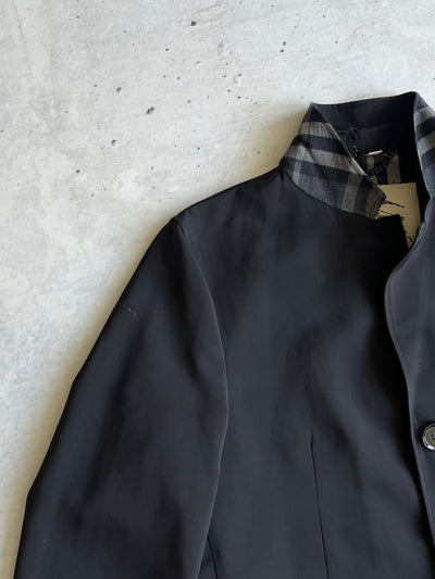 Burberry Nova Check nylon Mac / Trench Coat (L)