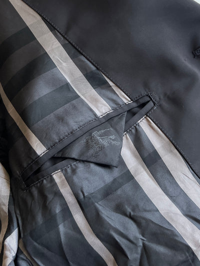 Burberry Nova Check nylon Mac / Trench Coat (L)