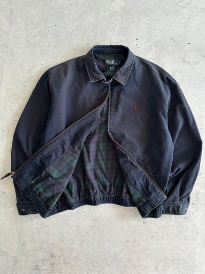 Ralph Lauren Tartan Lined Zip Up Harrington Jacket (L)