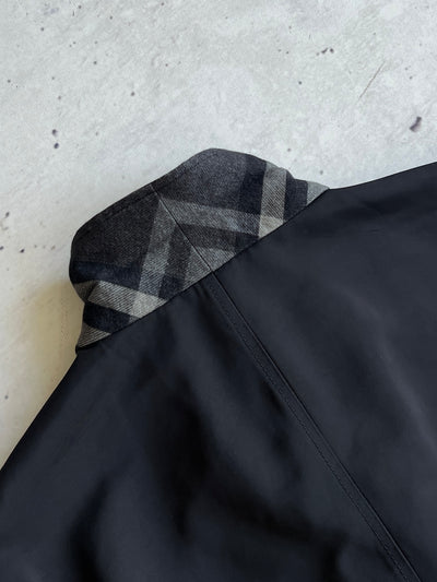 Burberry Nova Check nylon Mac / Trench Coat (L)