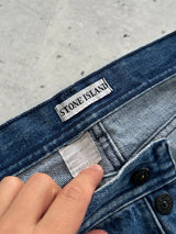 Stone Island Green Edge Badge Denim Jeans (W31 x L28)