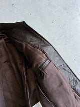 United colours of Benetton Zip Up collared Leather Jacket (M)
