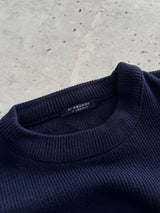 00's Burberry Spell Out Chunky Knit Crewneck Jumper (M)