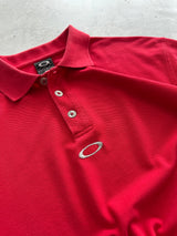 00's Oakley Embroidered Logo Polo Shirt (L)