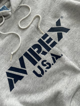 Vintage Avirex Spell Out stencil Pullover Hoodie (L)
