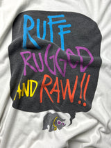 Vintage Stussy ruff rugged raw t shirt (L)