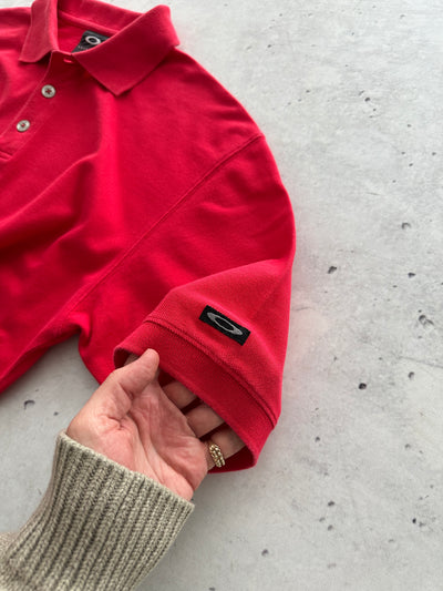00's Oakley Embroidered Logo Polo Shirt (L)