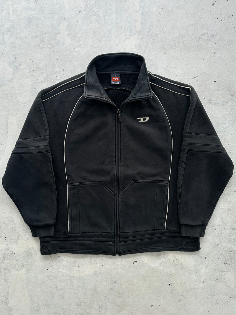 90's Diesel Heavyweight Zip Up Sweatshirt (L)