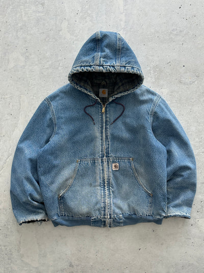 Vintage Carhartt Blanket Lined denim Active Jacket (L)