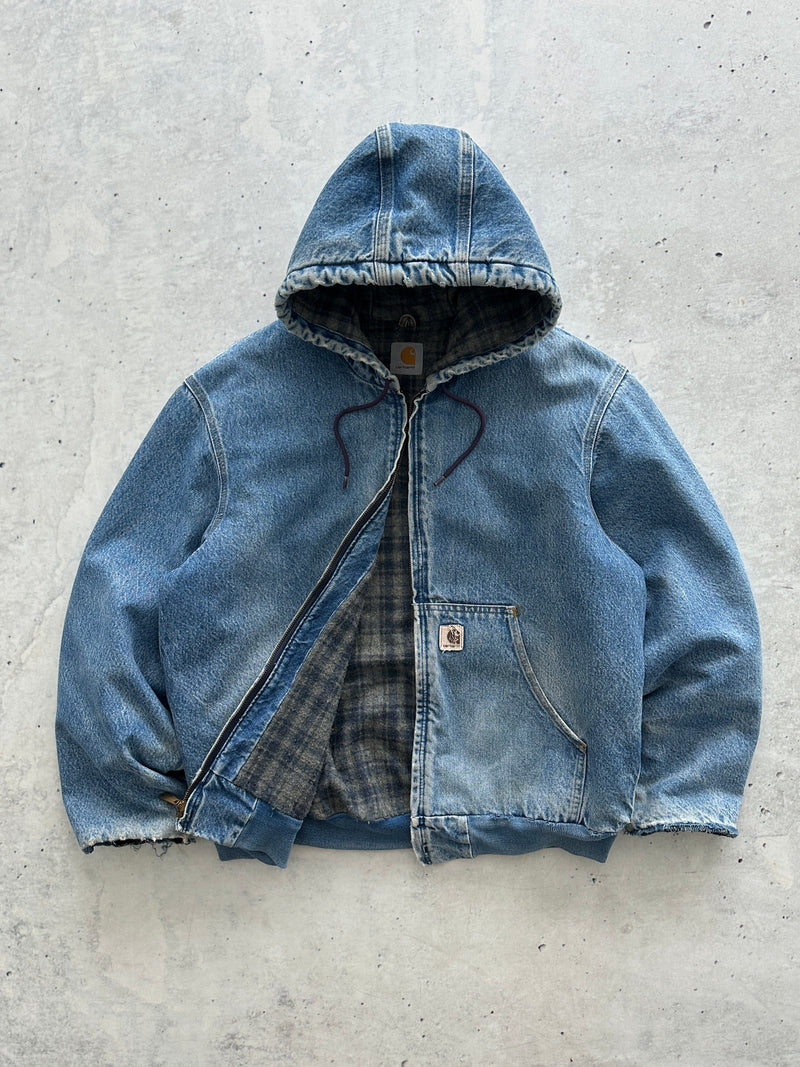 Vintage Carhartt Blanket Lined denim Active Jacket (L)