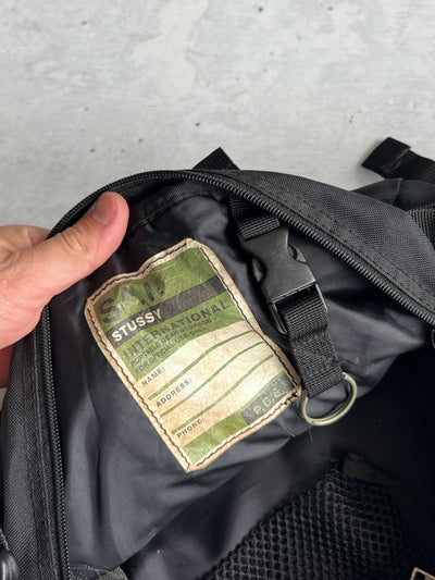 90's Stussy reflective grid Crossbody Bag (One Size)