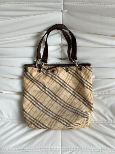 Burberry Blue Label Reversible Nova Check Bag (One Size)