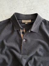 Burberry Nova Check Long Sleeve Polo Shirt (M)
