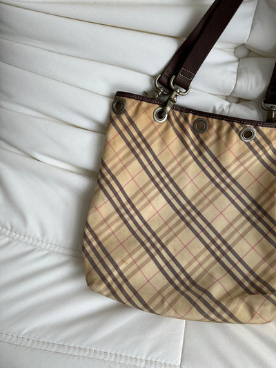 Burberry Blue Label Reversible Nova Check Bag (One Size)