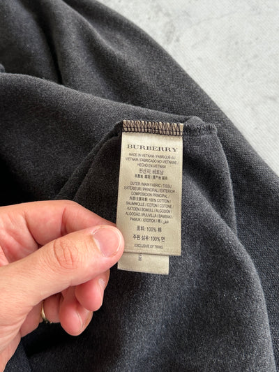Burberry Nova Check Long Sleeve Polo Shirt (M)