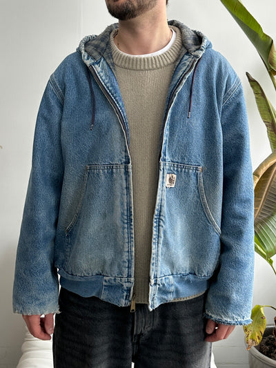 Vintage Carhartt Blanket Lined denim Active Jacket (L)