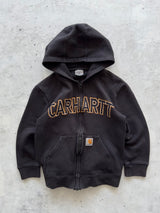 Vintage Carhartt Zip Up Spell Out Hoodie (Age 8-10)
