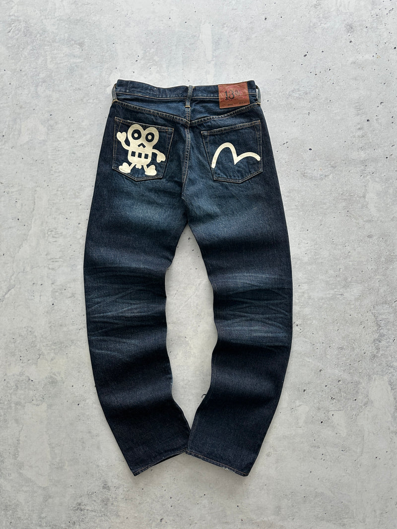Evisu 13oz Dokuchin Japanese selvage Denim Jeans (W30 x L34)
