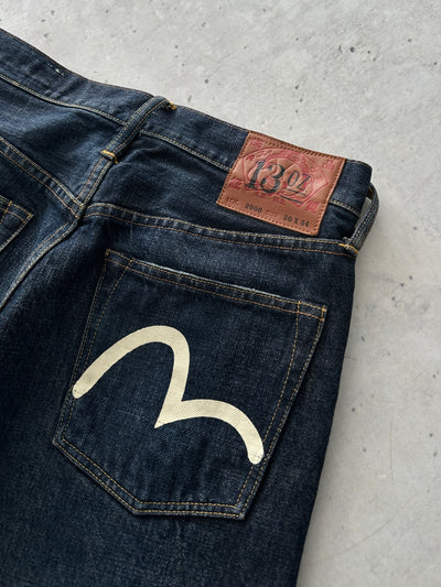 Evisu 13oz Dokuchin Japanese selvage Denim Jeans (W30 x L34)