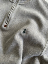 Ralph Lauren Ribbed 1/4 Zip Pullover Jumper (M)