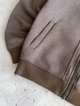 Schott NYC Fleece Lined scuba Zip Up Hoodie (S)