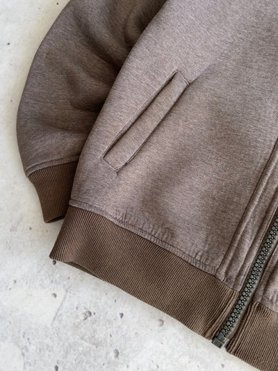 Schott NYC Fleece Lined scuba Zip Up Hoodie (S)