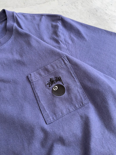 Stussy 8 Ball Embroidered Logo heavyweight T Shirt (L)