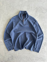 Ralph Lauren 1/4 Zip Estate Rib Pullover Jumper (L)