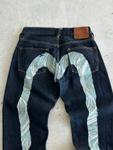 Evisu Selvedge Diacock denim Jeans (W30 x L32)