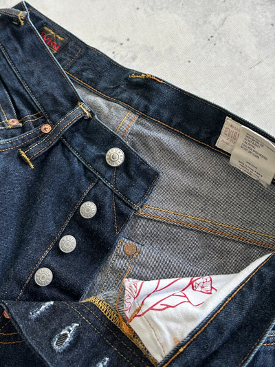 Evisu Selvedge Diacock denim Jeans (W30 x L32)