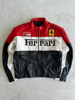 Vintage Ferrari Marlboro Soft Leather Zip Up Jacket (L)