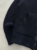 AW/08 Stone Island Chunky Knit Wool Zip Up Jumper (L)