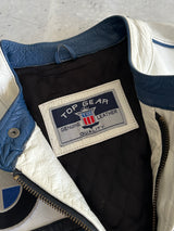 Vintage BMW Zip Up Leather Racing Jacket (L)
