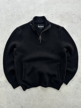 Barbour Milburn Chunky Wool Knit 1/4 Zip Jumper (M)